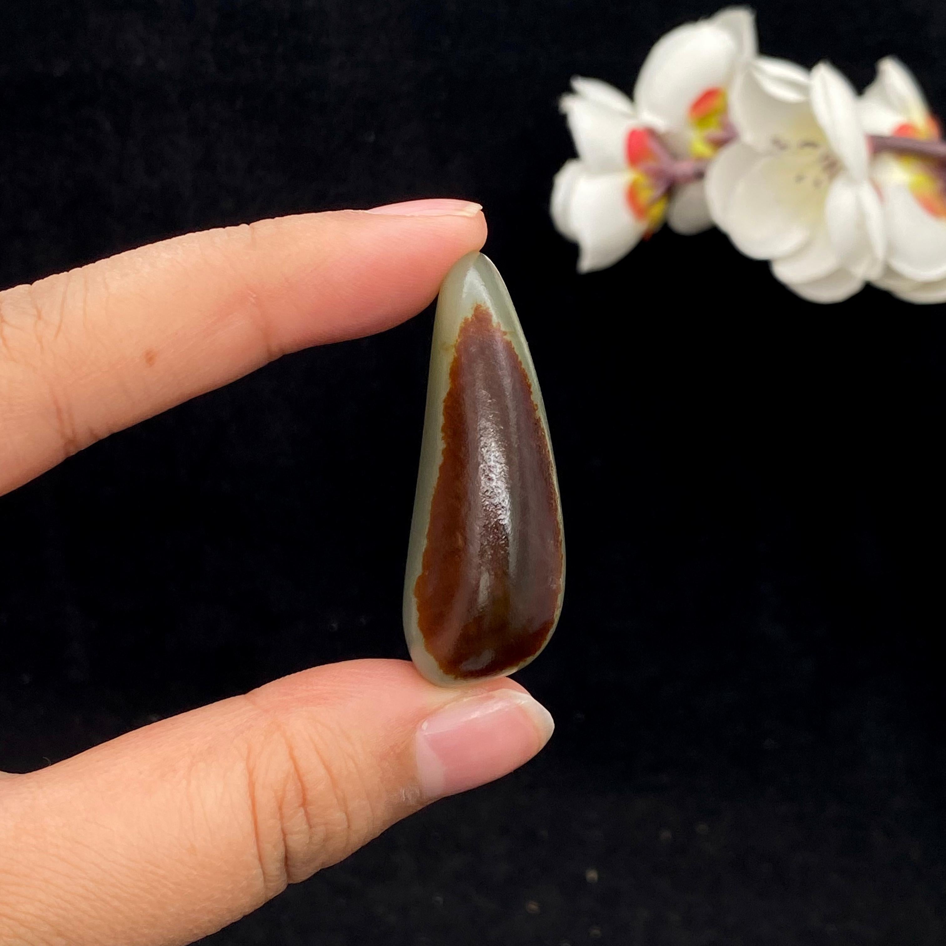 和田玉聚红皮籽料（21.2g）