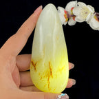 和田玉洒金皮籽料原石（218g）