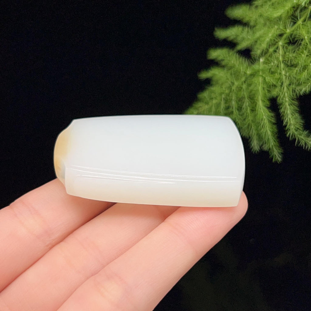 和田玉羊脂白玉糖白无事牌（43.5g）