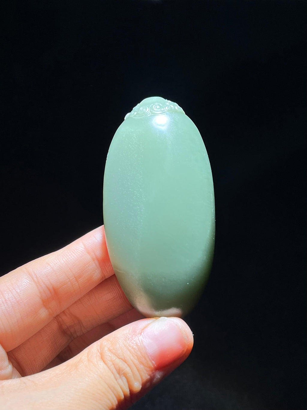 和田籽料沙枣青关公（90.0g）