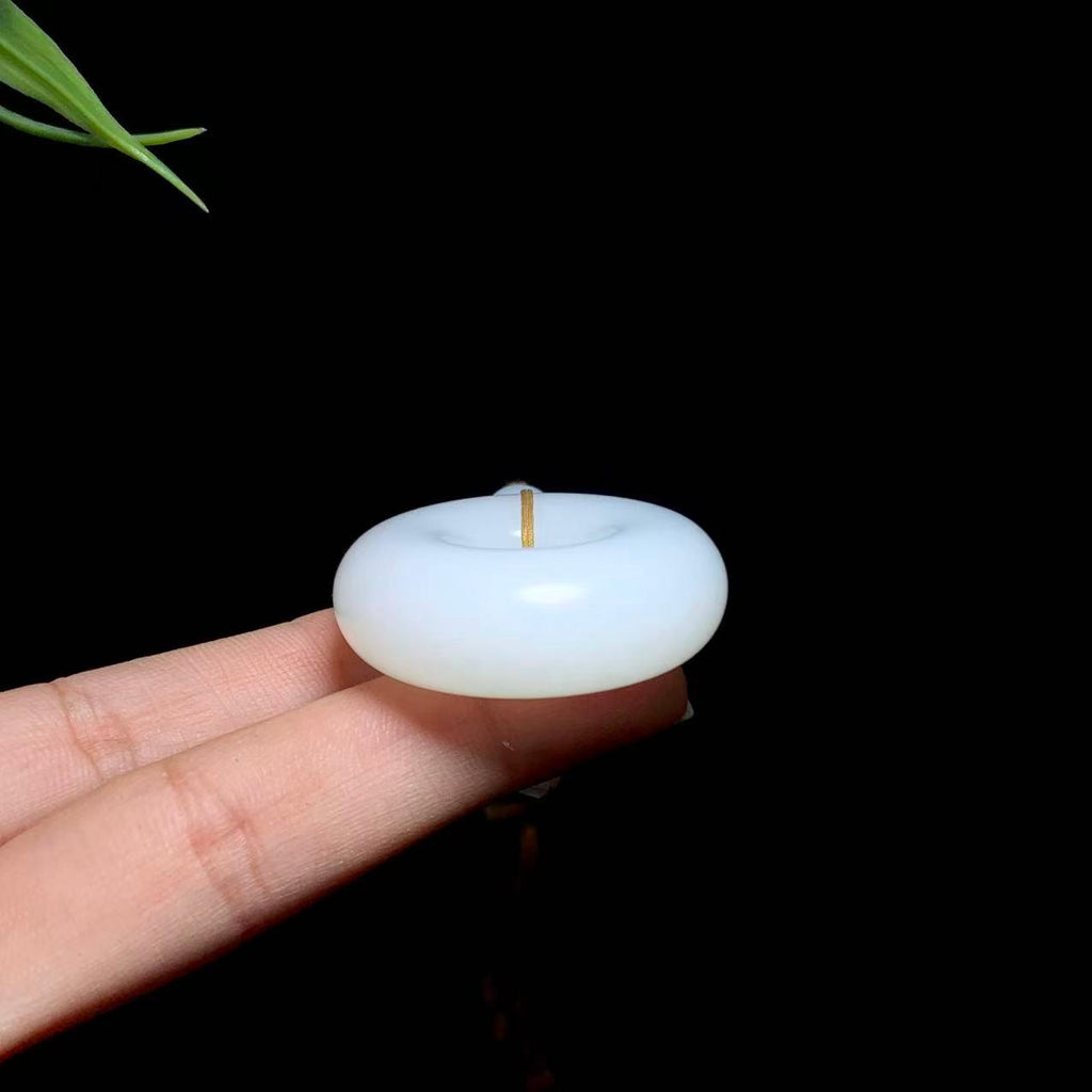 和田山料羊脂白玉平安环（32.5g）