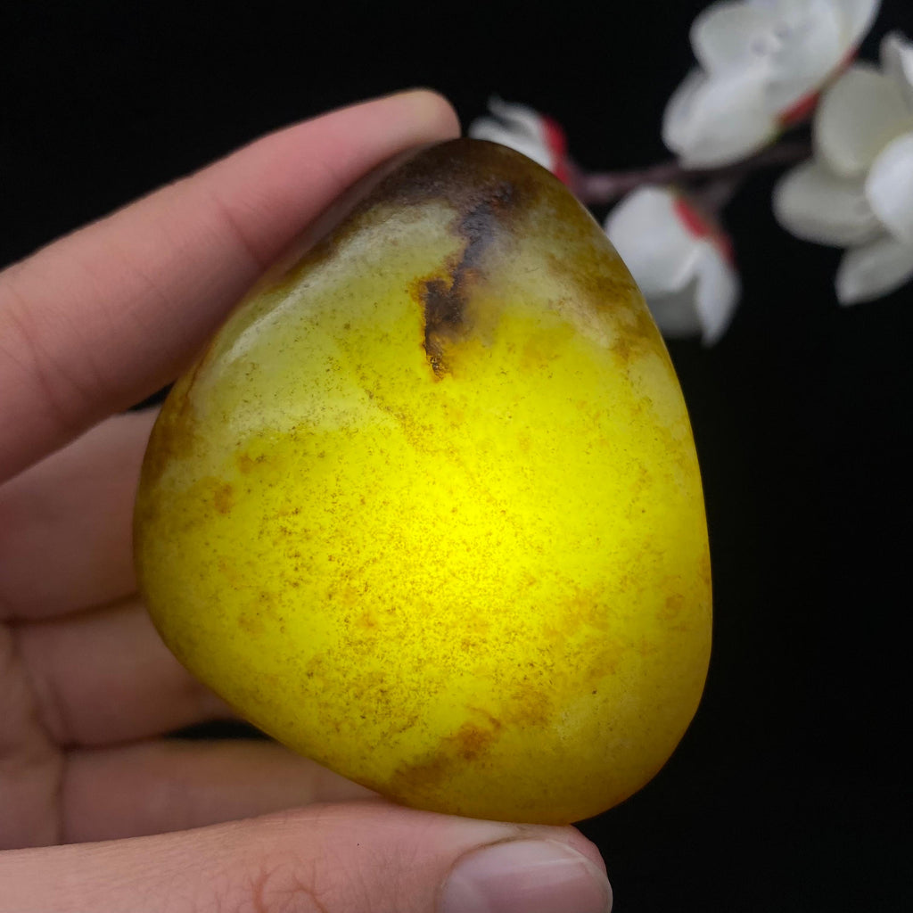 和田玉聚红皮籽料原石（73.1g）