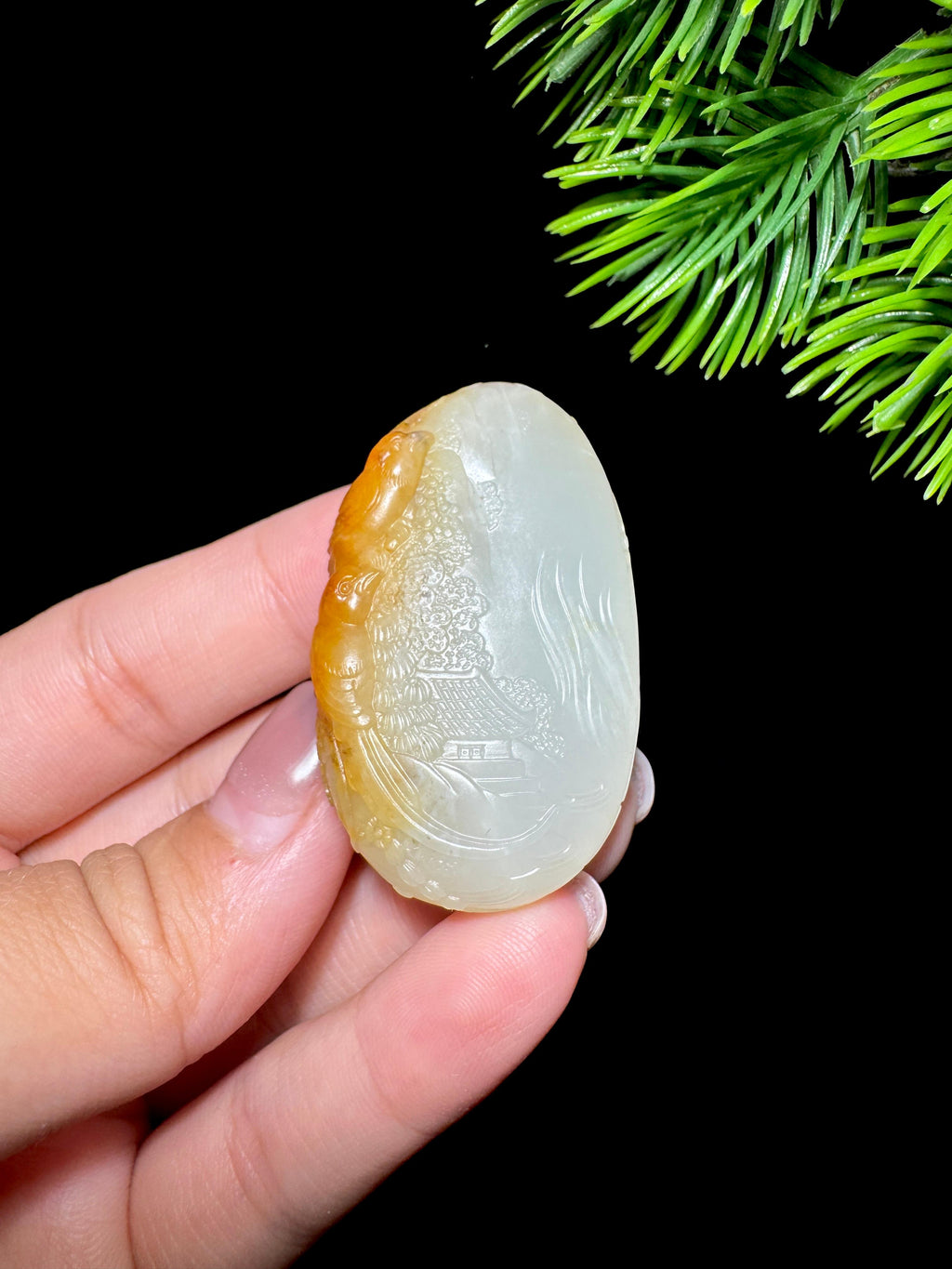 和田玉籽料喜上眉梢（26.8g）