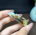 新疆和田玉籽料黑皮白肉佛公（30.0g）