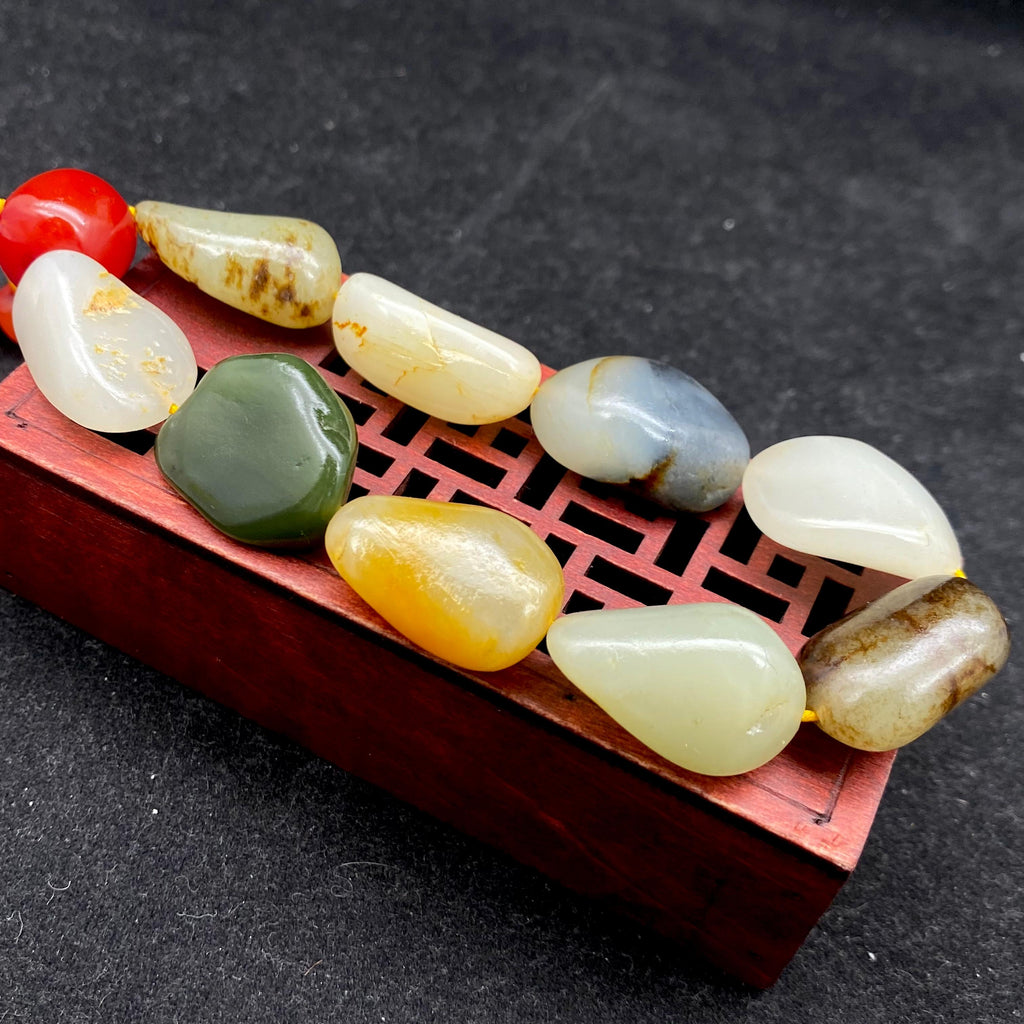 和田玉多宝籽料【精品手串】（61.9g）