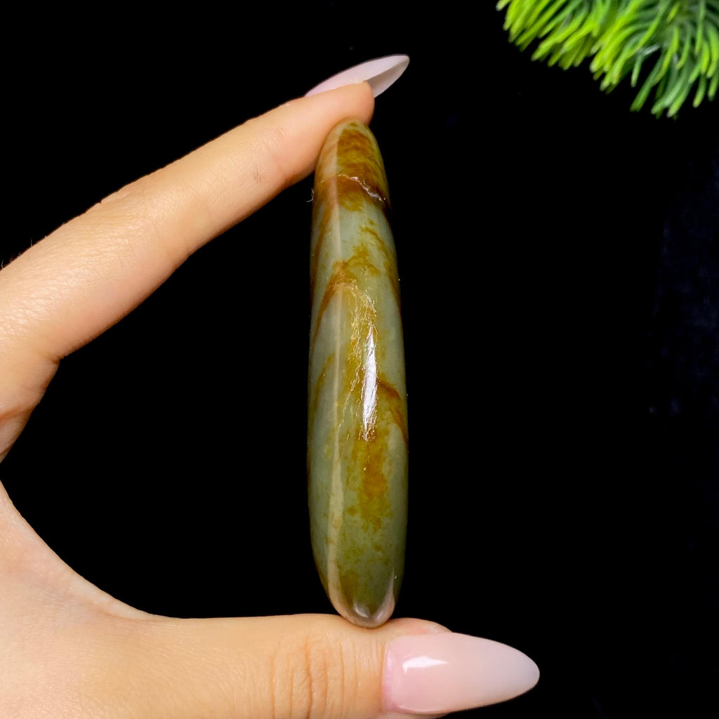 和田玉红皮籽料把（115.29g）