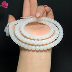 和田山流水羊脂白玉 108 颗项链（62.4g）