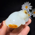 和田玉籽料挂件貔貅（693.0g）