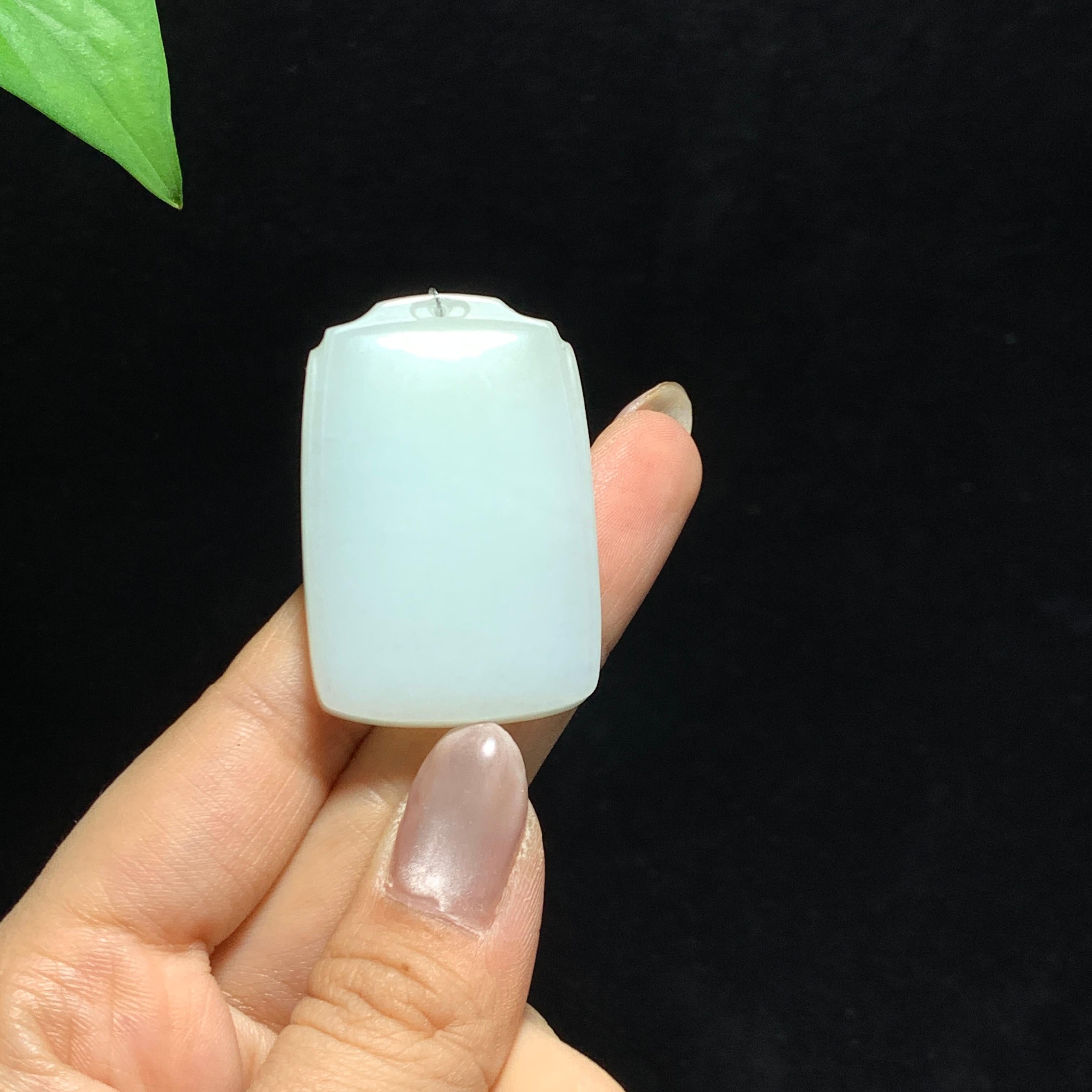和田山料糖白玉无事牌（27.8g）