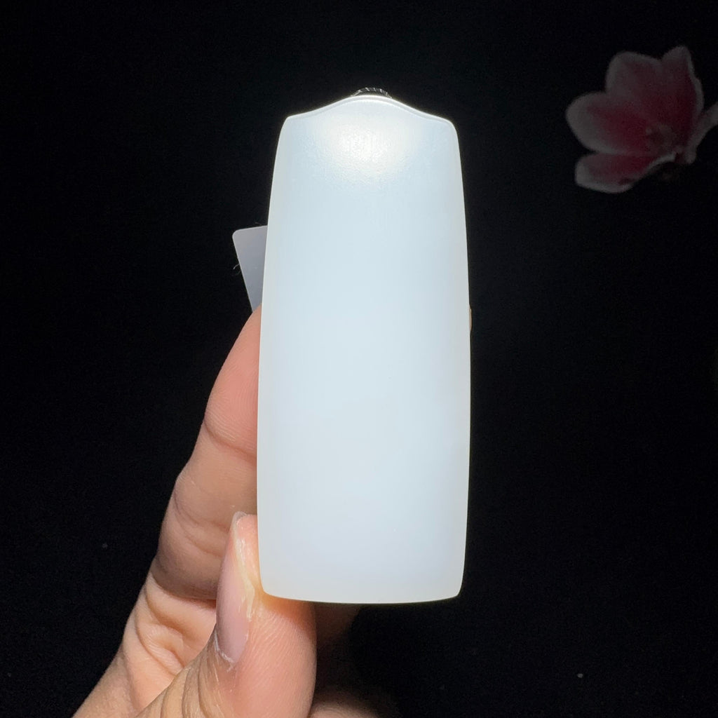 和田玉白玉平安无事牌（40.7g）