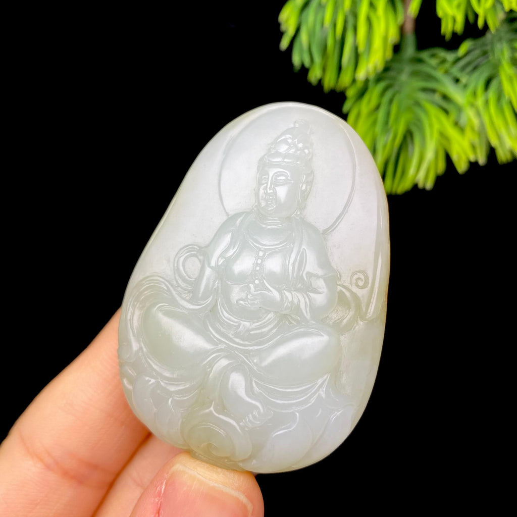 和田玉籽料观音（49.7g）