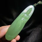 和田玉碧玉粉绿观音（39.5g）