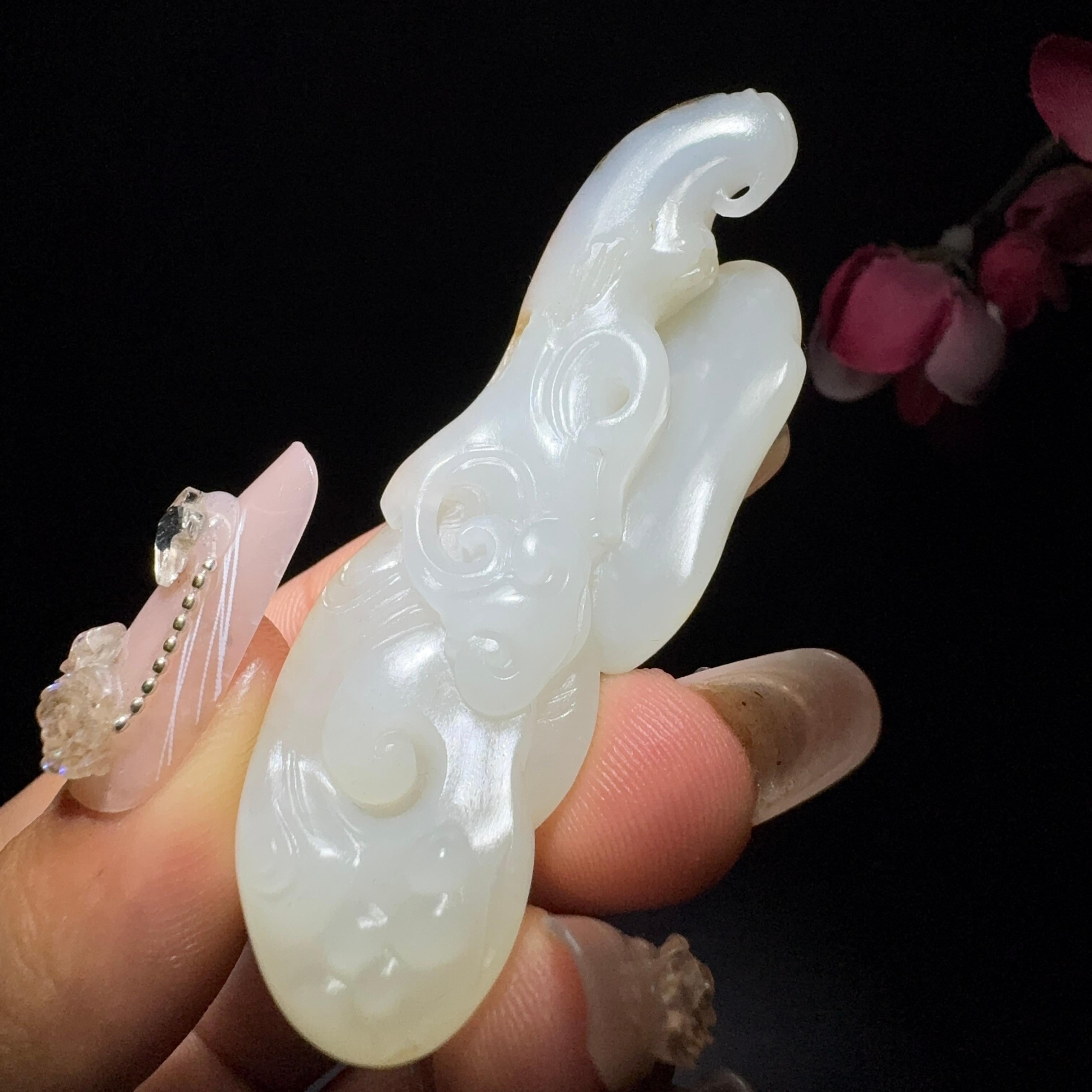 和田玉籽料如意挂件（23.2g）