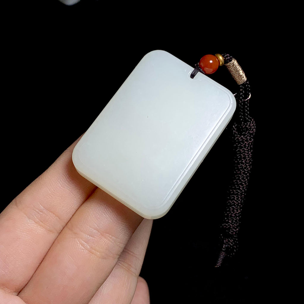 和田白玉无事牌（36.5g）