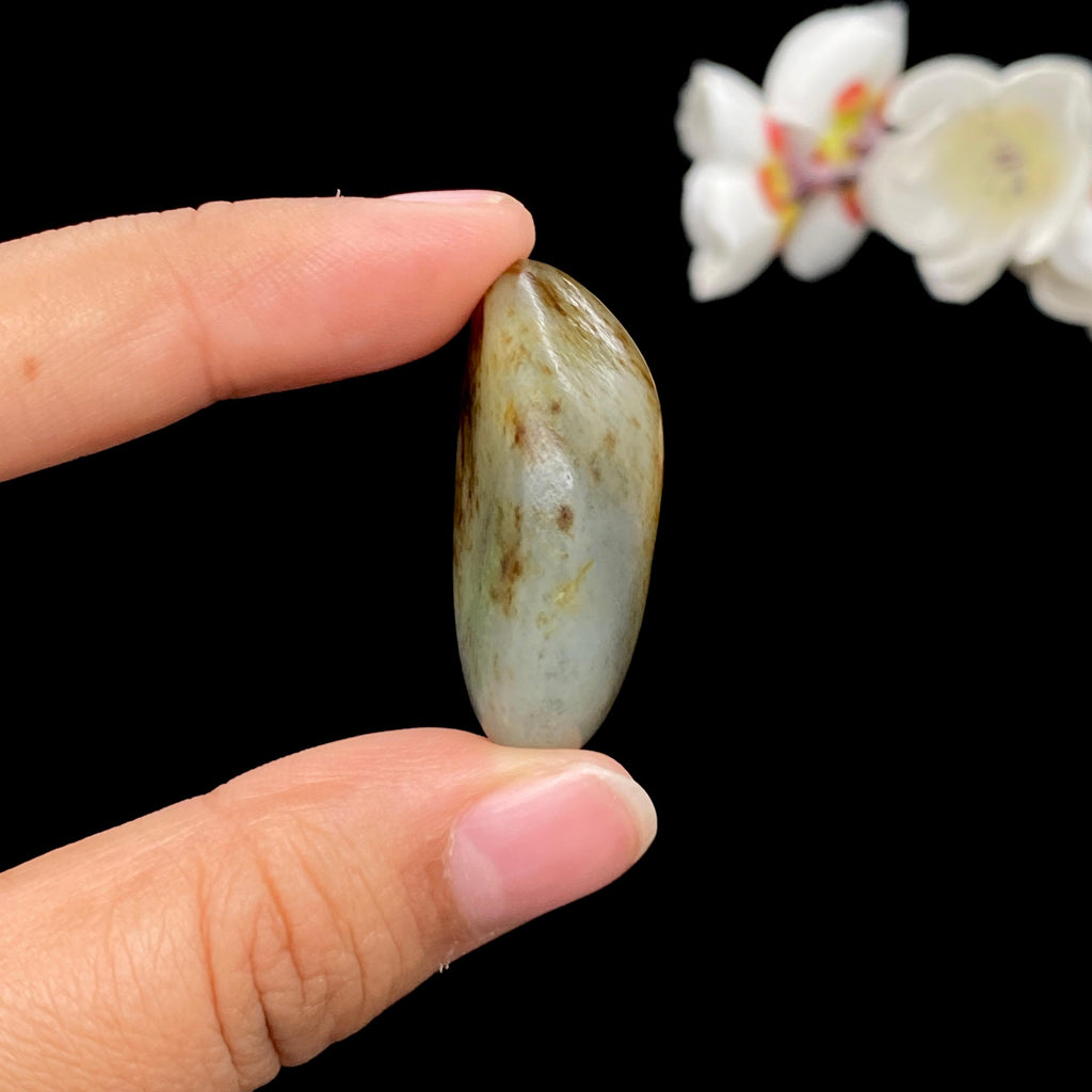 和田玉秋梨皮青花底籽料（14g）