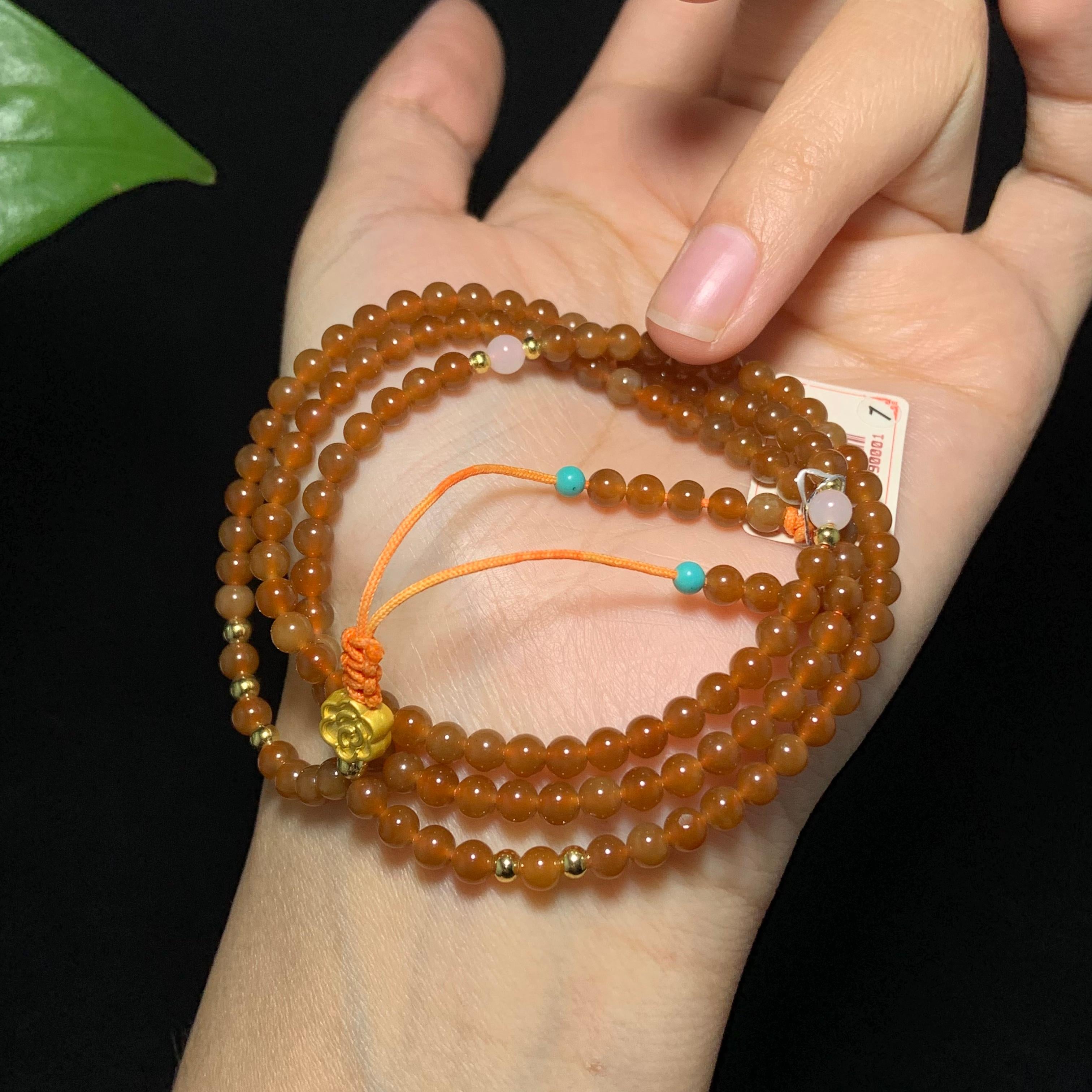 高品质新疆且末全糖小米珠108颗项链（15.4g）