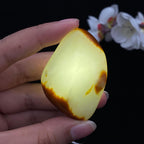 和田玉聚红皮籽料大挂件（55g）
