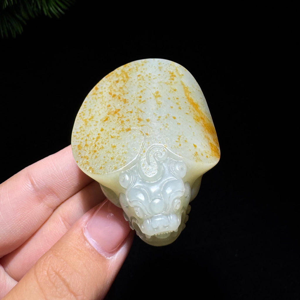 和田玉籽料满皮龙龟（75.5g）