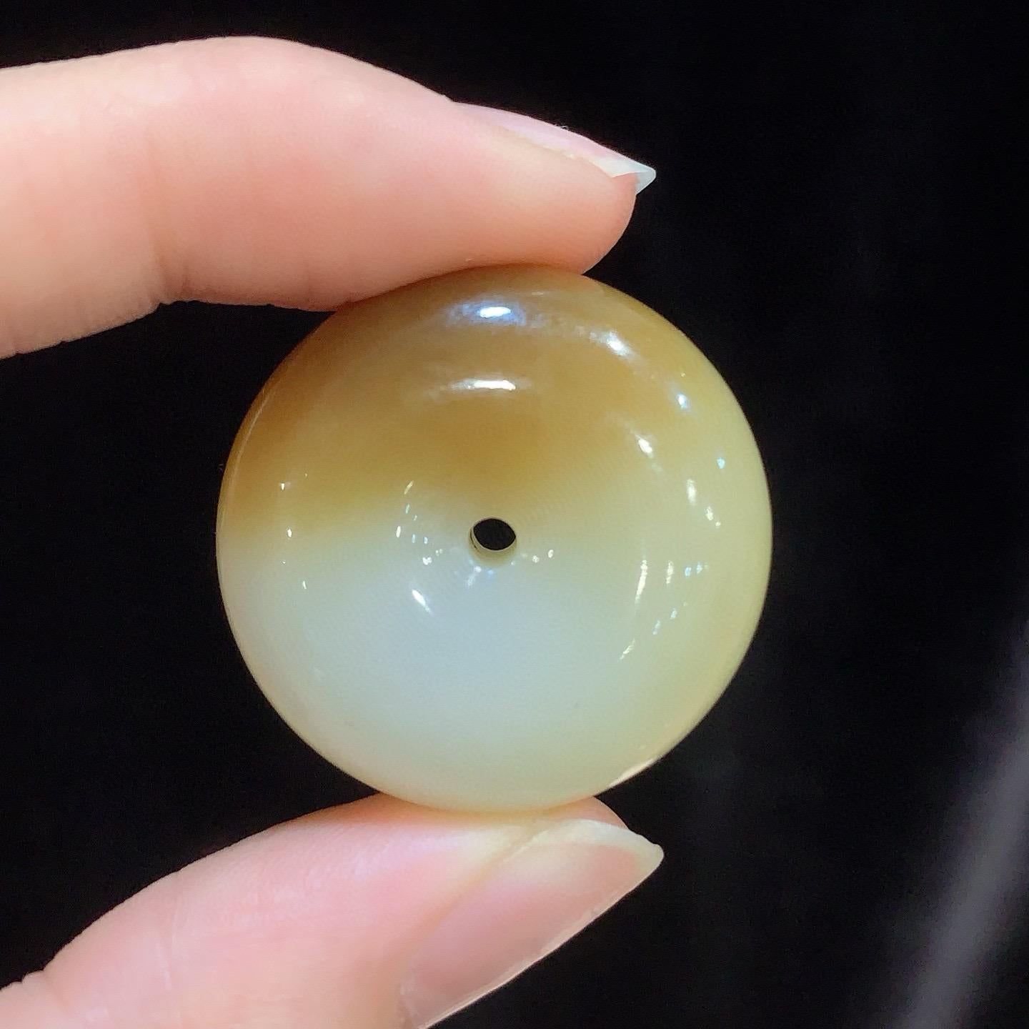和田玉羊脂白玉平安扣90880635（21.8g）