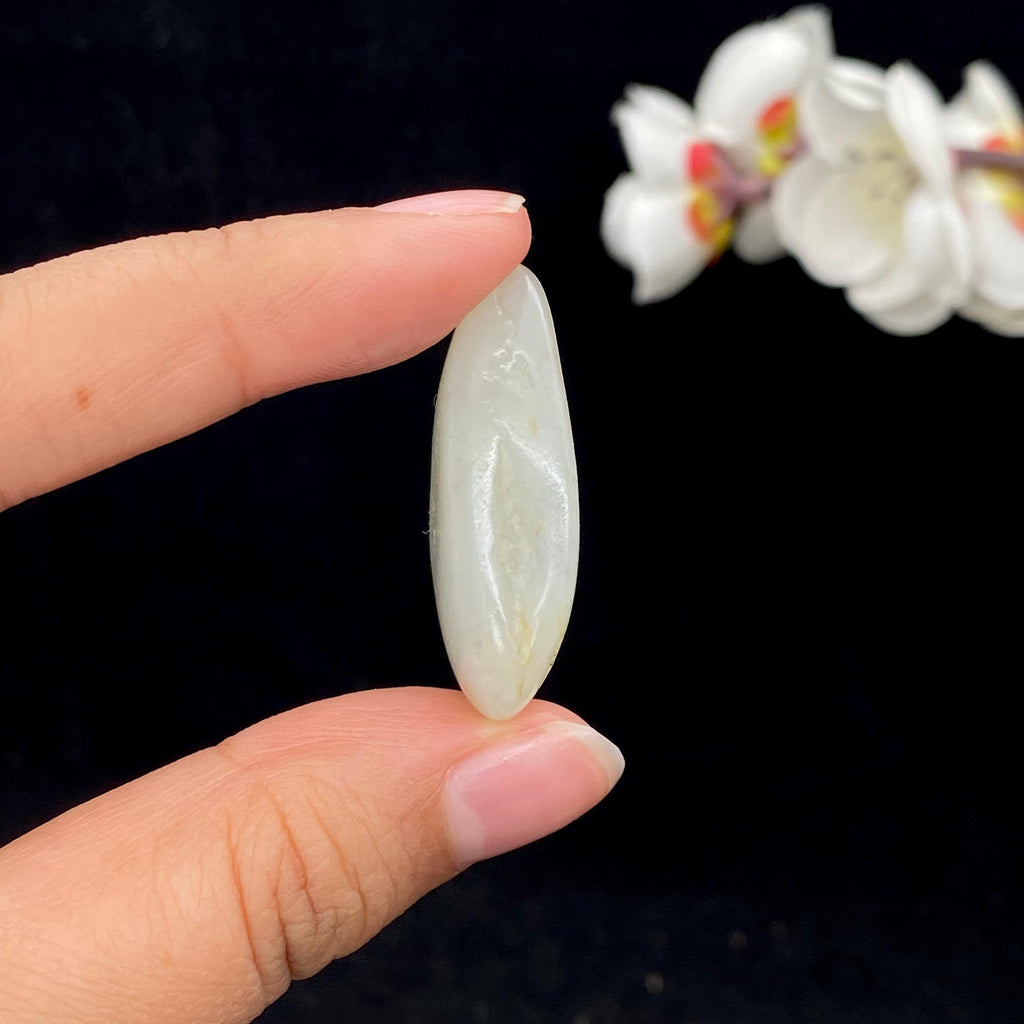 【超值推荐】和田玉洒金皮青花底籽料（13.5g）