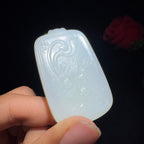 和田玉白玉龙凤牌（35.7g）