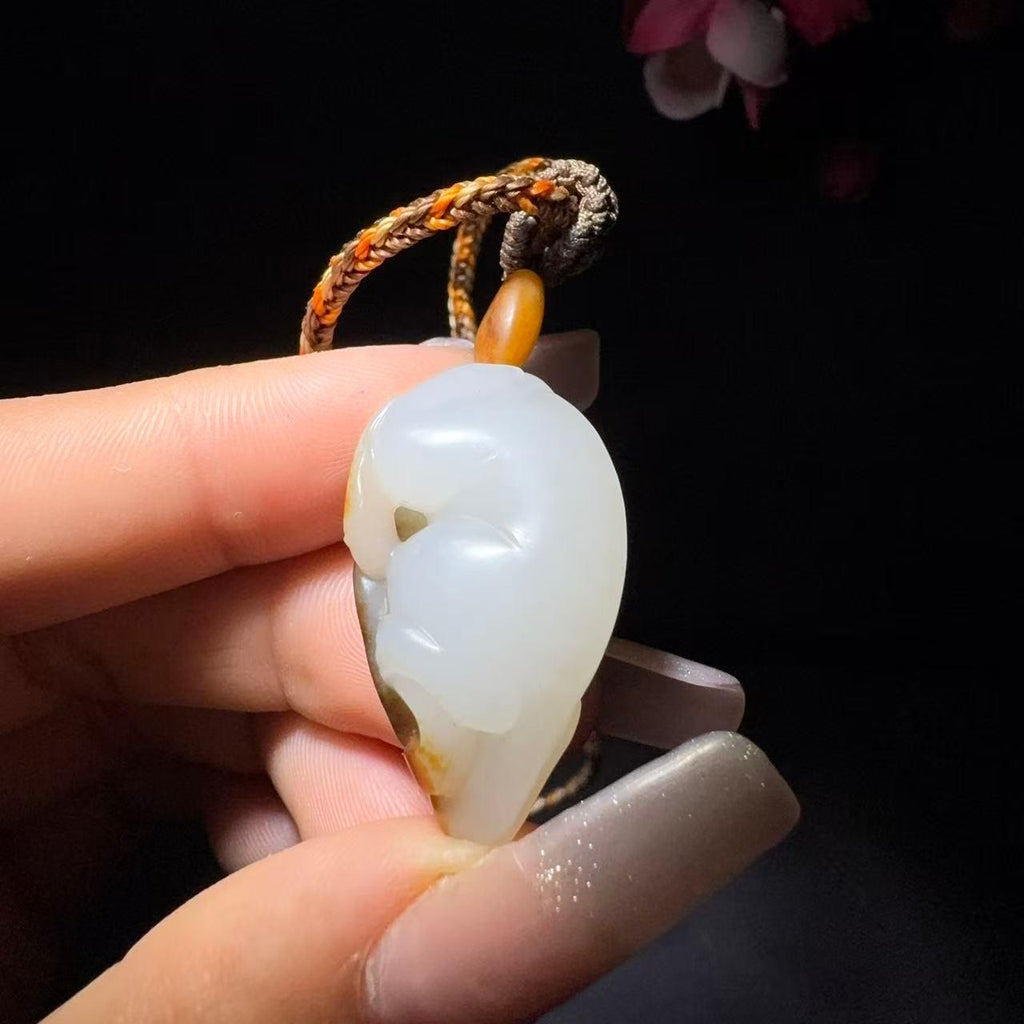 和田玉籽料挂件猴子（14.2g）