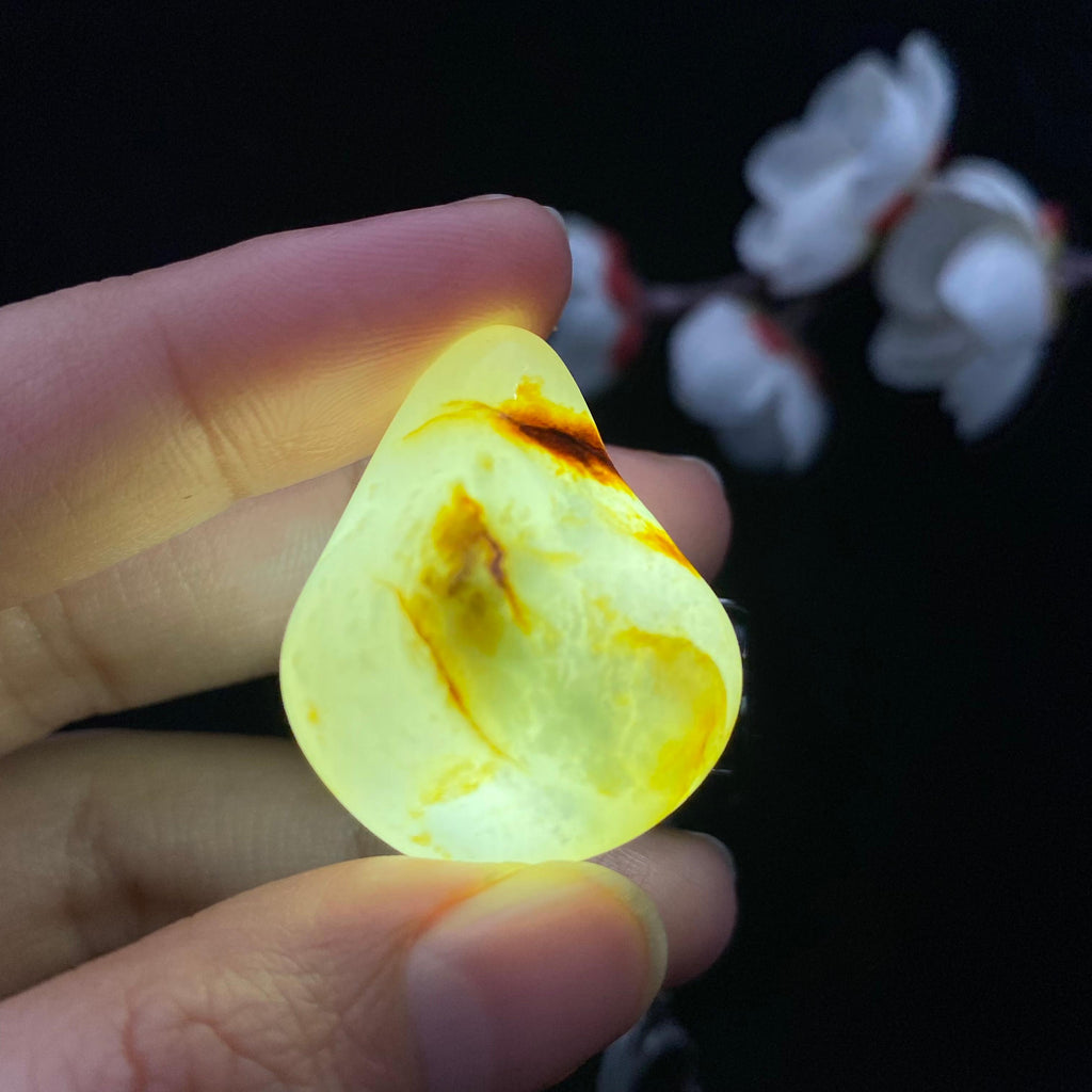 和田玉黄皮籽料吊坠籽（14g）