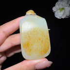 和田玉籽料平安无事牌（70.8g）