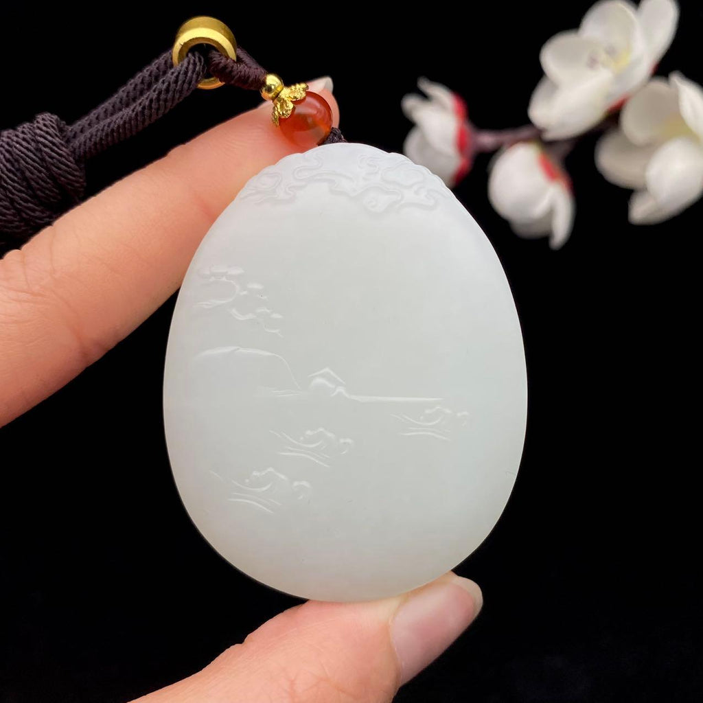 和田玉白玉【千手观音】（80g）