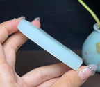 新疆和田玉且末料带翠羊脂玉平安无事牌（93.1g）