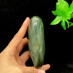 和田玉沙枣青籽料摆件（454.9g）