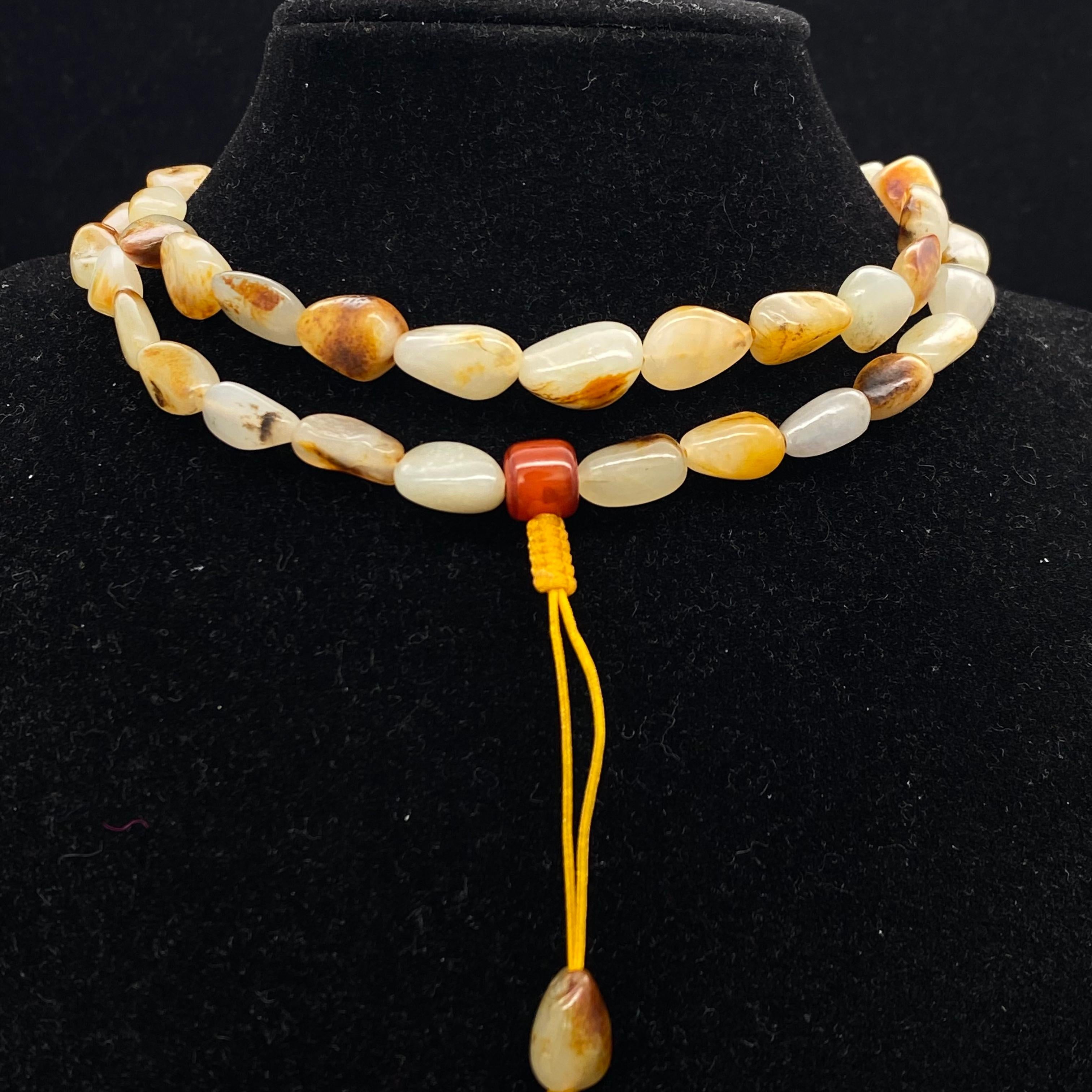 和田玉洒金皮籽料【精品项链】（59.4g）