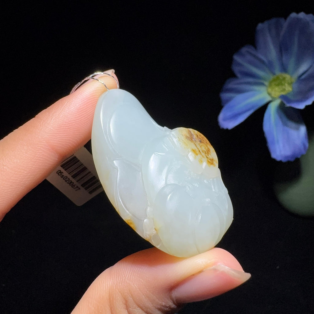 和田玉籽料花开富贵（33.8g）