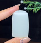 和田玉白玉平安无事牌（48.8g）