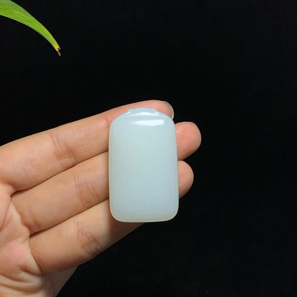 和田山料白玉无事牌挂件（28.3g）