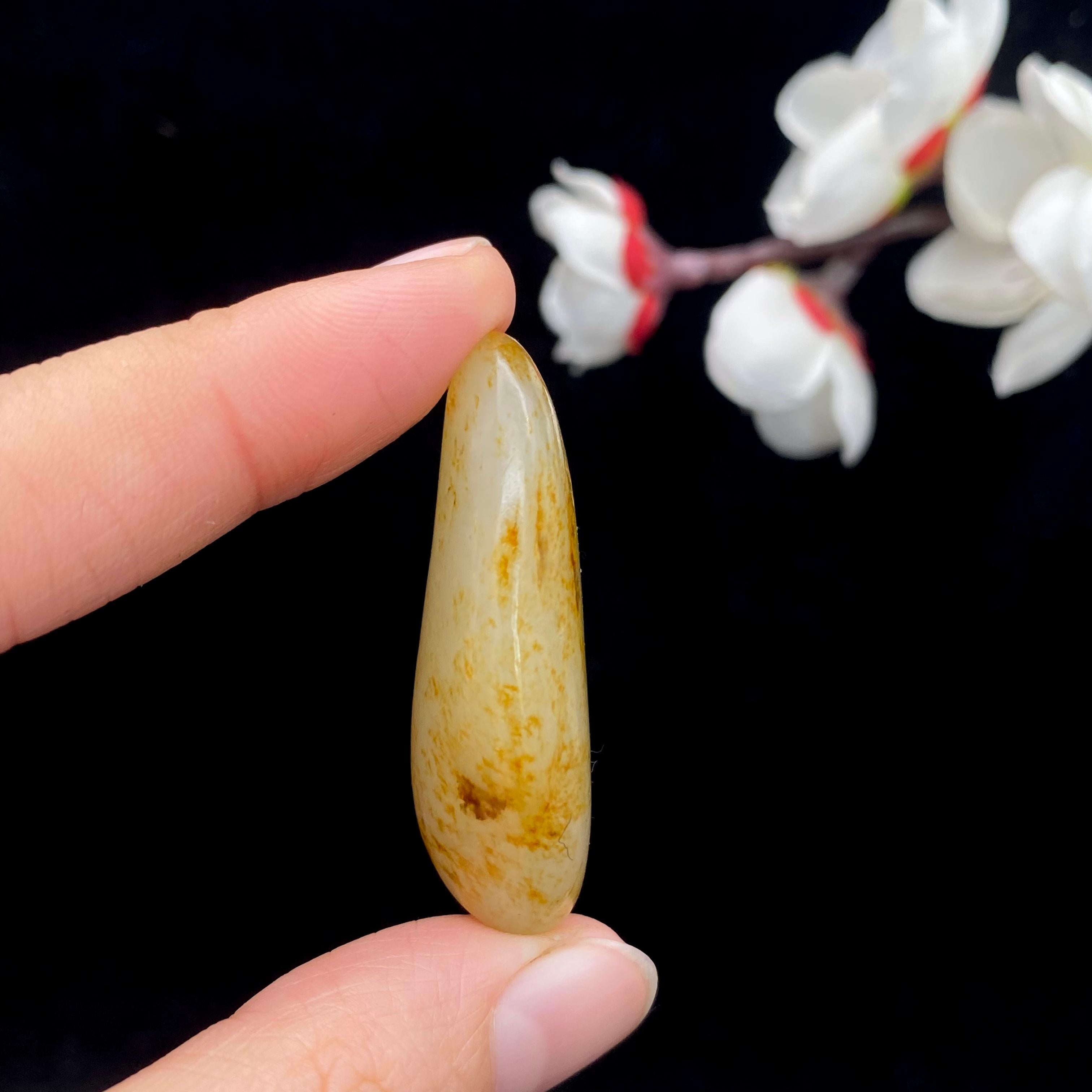 和田玉洒金皮籽料吊坠籽（14g）