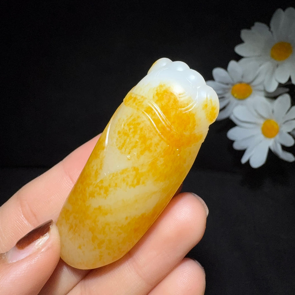 和田玉籽料挂件一鸣惊人（38.5g）