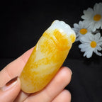 和田玉籽料挂件一鸣惊人（38.5g）
