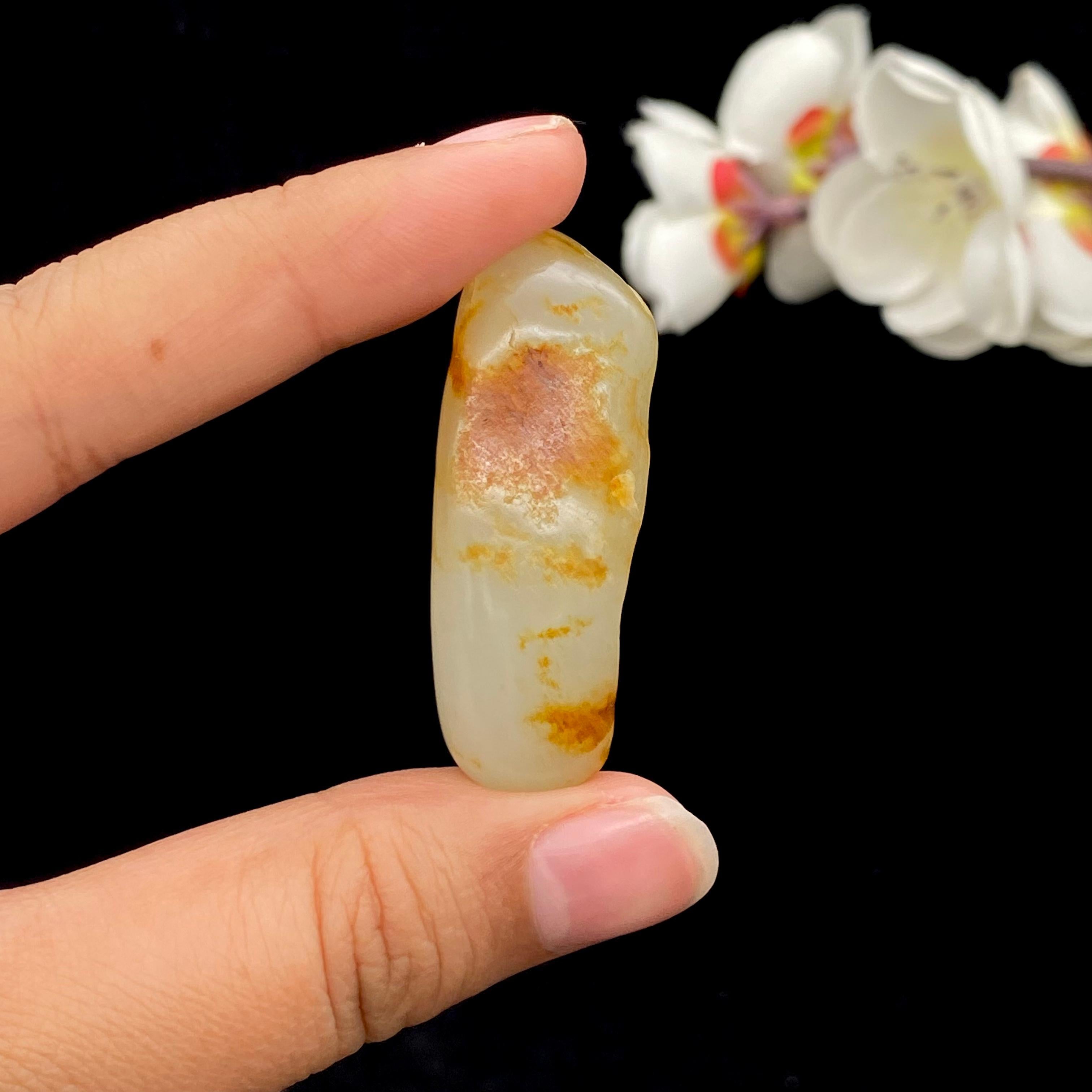 和田玉洒金皮籽料挂件（19.1g）
