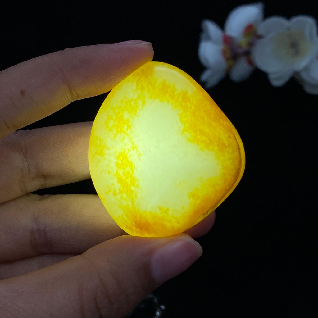 和田玉聚黄皮籽料挂件（55.5g）