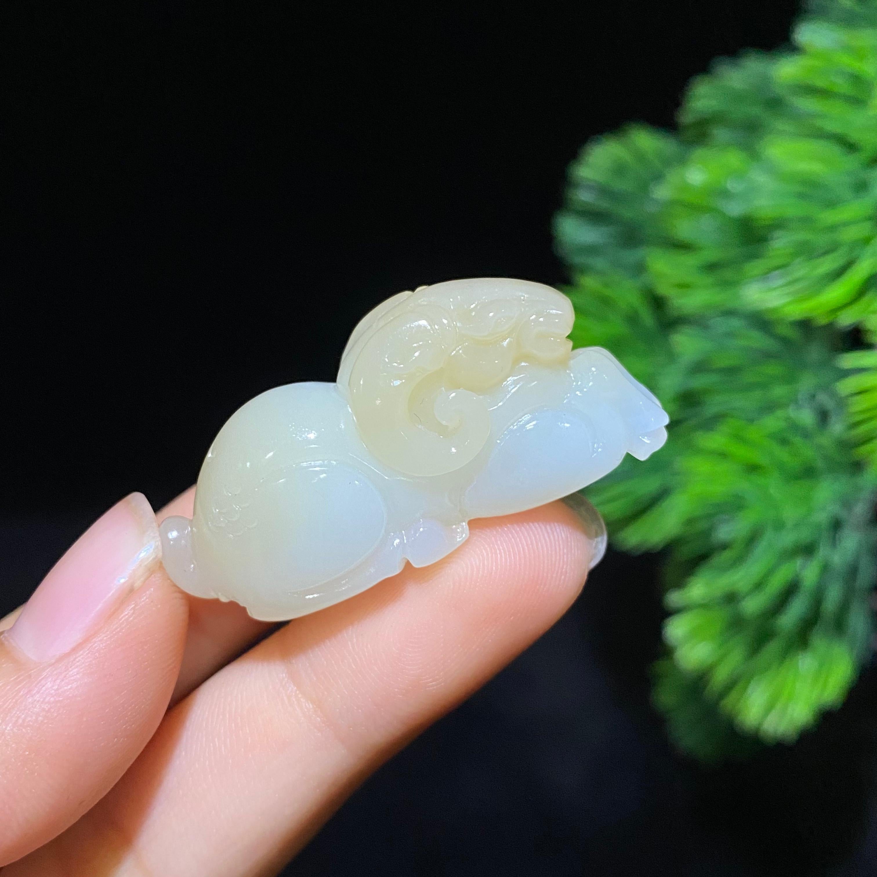 和田糖白玉羊挂件（g）
