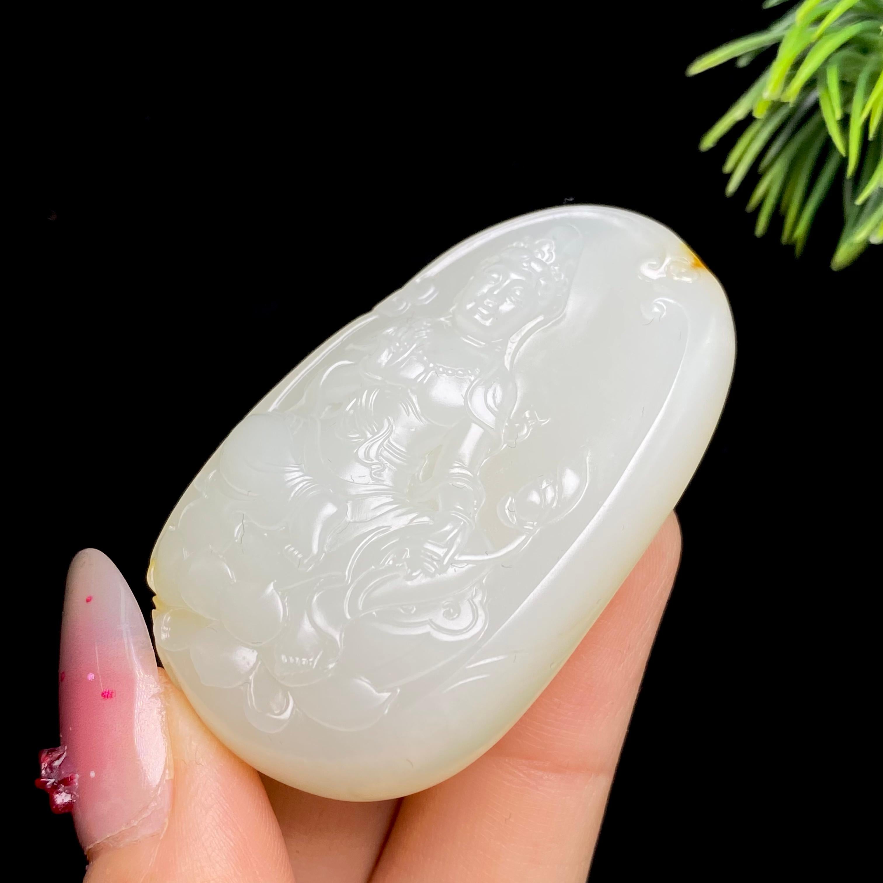 和田玉籽料大势至（46.5g）