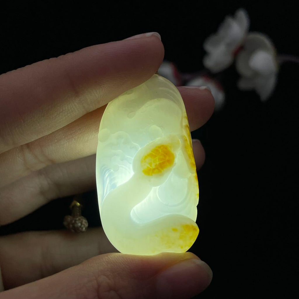 和田玉籽料【蛇】挂件（20.5g）