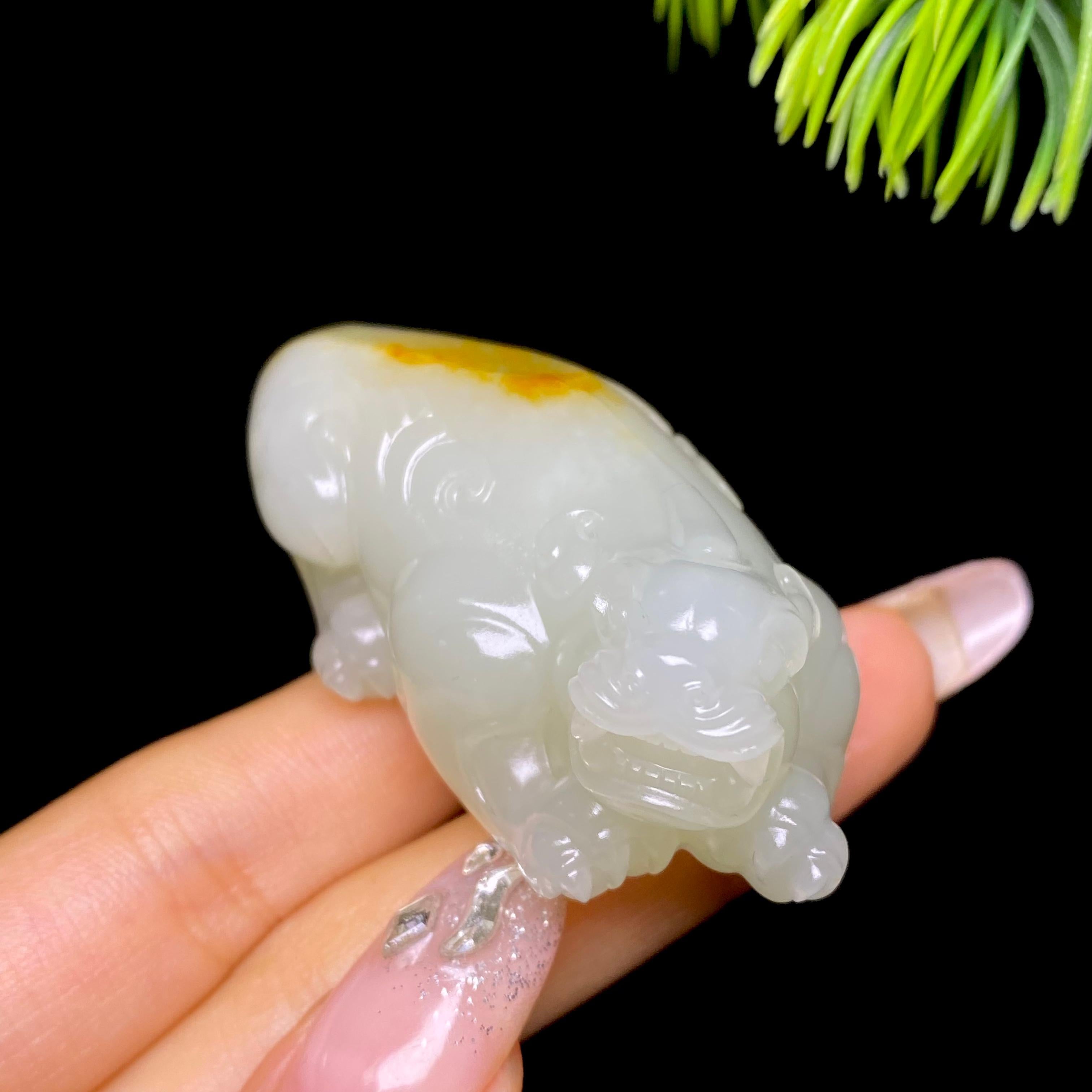 和田玉籽料貔貅挂件（60.0g）
