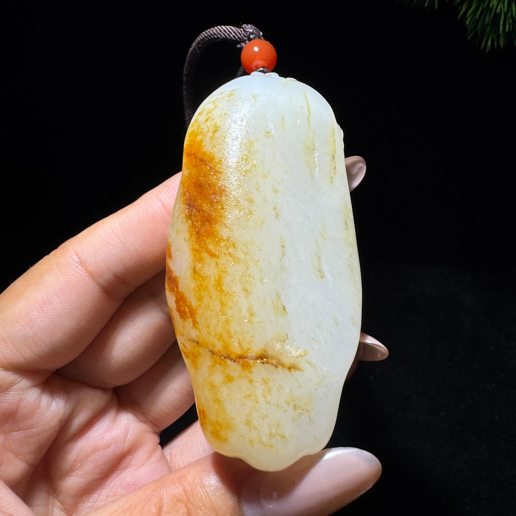 和田玉籽料守护把件（94.0g）