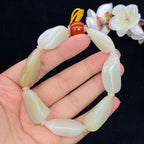 和田玉洒金皮籽料【精品手串】（55.6g）