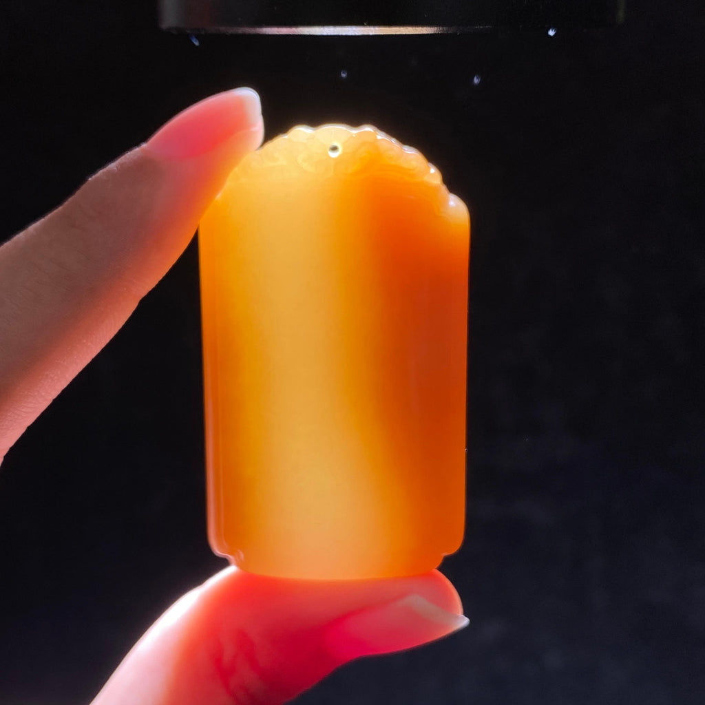 和田玉糖白无事牌（41.3g）