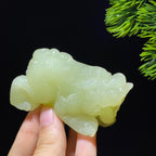 和田玉黄玉貔貅把件（144.5g）