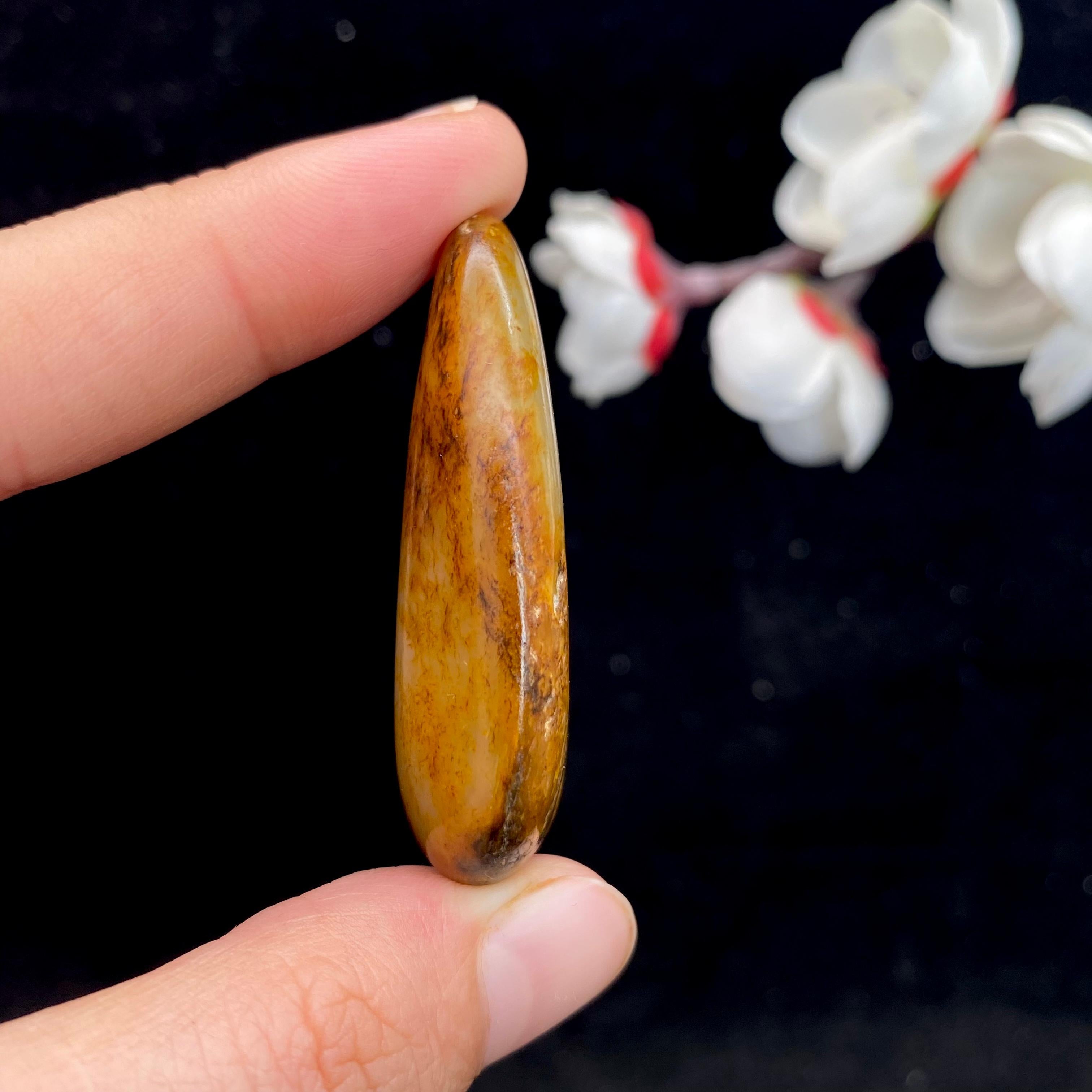 和田玉黄皮籽料（23.4g）