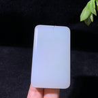 收藏级和田山料白玉无事牌（77.6g）